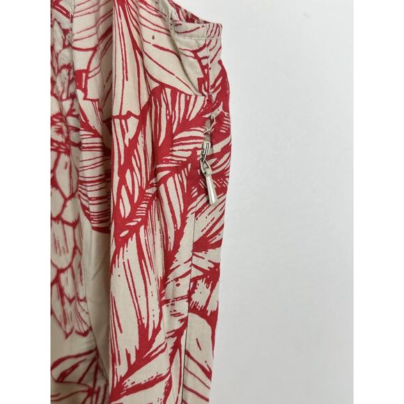 Tommy Hilfiger Womens Collared Ivory Floral A Line Belted Shirt Dress Sz 4 - Picture 3 of 7